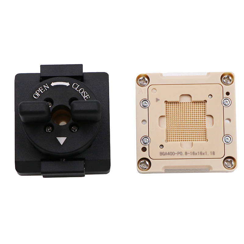 定制bga400pin-0.8mm-16x16mm合金旋钮双扣测试座